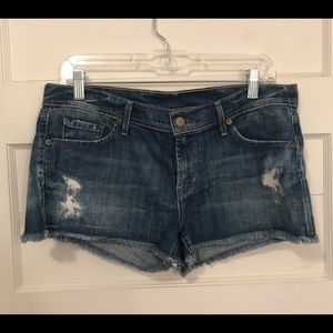 Citizens of Humanity 30 Denim Distressed Shorts